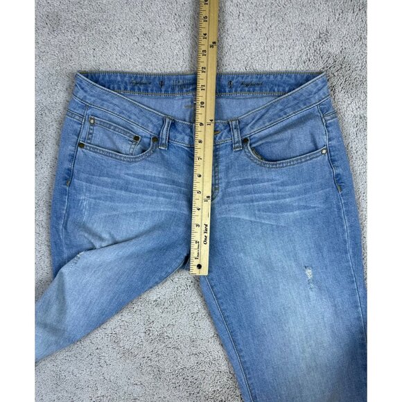 Jennifer Lopez Light Wash Relaxed Boyfriend Straight Leg Jeans Womens Size 2 - Picture 3 of 10